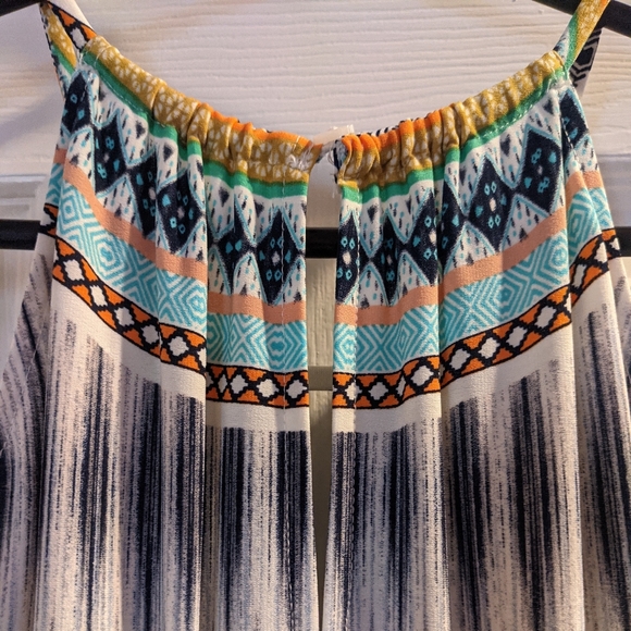 EUC London Times Halter Printed Tiered Maxi Dress - Picture 7 of 9